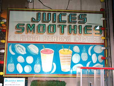 Juice Smoothies, 1st Avenue, Manhattan, New York City, NYC, USA