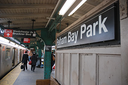 Photos of Pelham Bay Park subway station, the Bronx, New York, NYC, December 2007