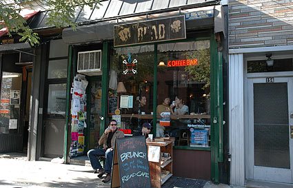 The Read Cafe, 158 Bedford Avenue, Williamsburg, Brooklyn New York, NYC, December 2006