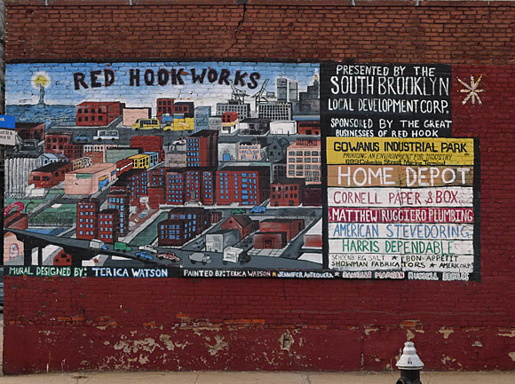 A walk around Red Hook, Brooklyn, New York, USA with street scenes, riverfront photos and more - photographs and feature