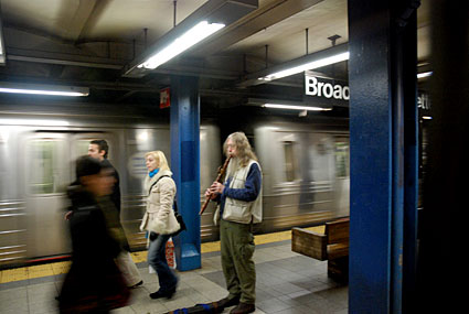 New York subway scenes