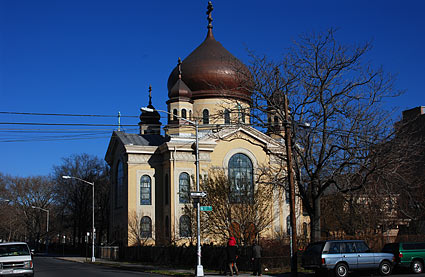 Russian Orthodox Cathedral of the Transfiguration of Our LordWilliamsburg photos, photographs around Bedford Avenue, Grand Street and Brooklyn, New York, NYC, US December 2006