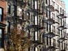 Fire escapes, Williamsburg, Brooklyn, New York, USA