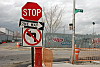 Signposts and lamp post, Williamsburg, Brooklyn, New York, USA