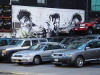Car lot graffiti, Little Italy, New York, USA