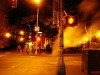 Night steam, Lower East Side, New York, USA