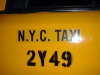New York yellow cab door, New York, USA