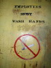Employees Must Wash Hands, New York, USA