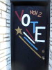 Vote! Doorway, East Village, New York, USA