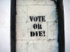 Vote or Die! Stencil, New York, USA