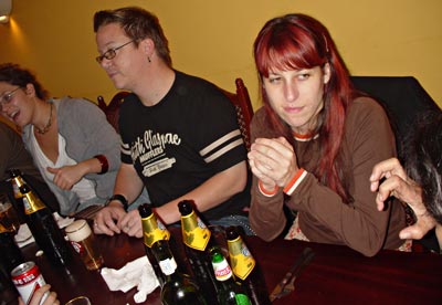 urban75 Christmas curry, Khan's Indian Restaurant, Brixton Water Lane, Brixton, south London, UK 2005, December 8th, 2005