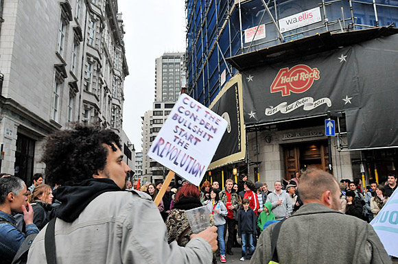 Photos of the TUC March for the Alternative, anti-cuts protest, central London, Saturday 26th March 2011