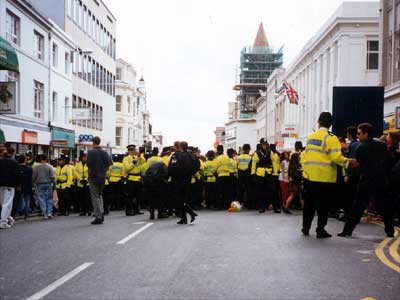 Reclaim the Streets, Meeting point, Churchill Square, Brighton 