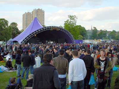 Main stage, Jayday, Cannabis Festival, Brockwell Park, South London 4th May 2002