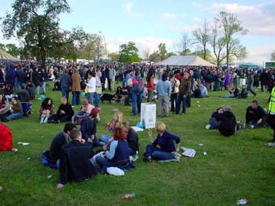 Festival crowd, Jayday, Cannabis Festival, Brockwell Park, South London 4th May 2002