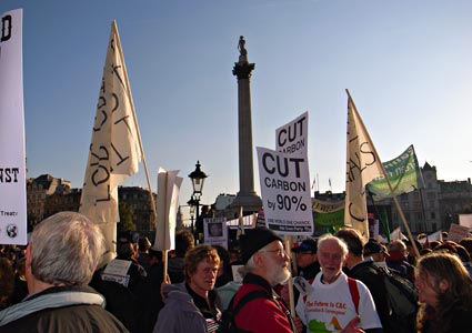 Climate Change  protest, Trafalgar Square, London, Saturday, 04 Nov 2006 
