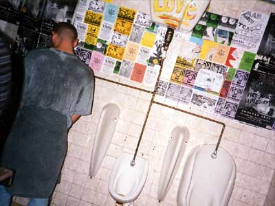 The toilets! Cooltan squat, Coldharbour Lane, Brixton 1994