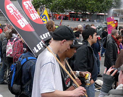 Love Music Hate Racism (LMHR) and Unite Against Fascism (UAF)'s national demonstration and carnival parade against fascism and racism on Saturday 21 June 2008, London