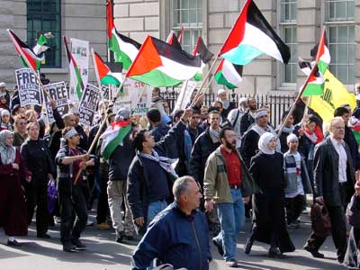 Rally for Palestine, Trafalgar Square, 13th April, 2002