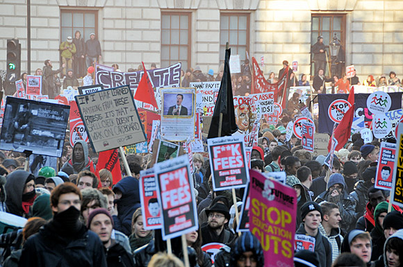 Student national demonstration against the cuts, Parliament, London, Thursday 9th December, 2010