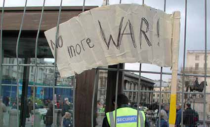 No More War, Trafalgar Square