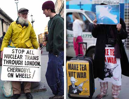 Stop all nuclear trains through London - Chernobyl on wheels!