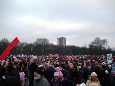 Hyde Park crowd, Stop the War Rally, London Feb 15th 2003