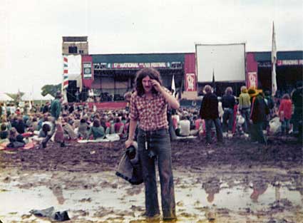 Main stage and mud, Reading Festival 1977