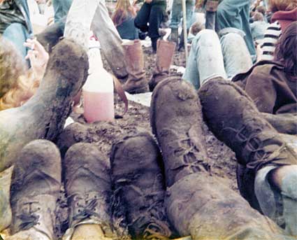 Muddy shoes, Reading Festival 1977