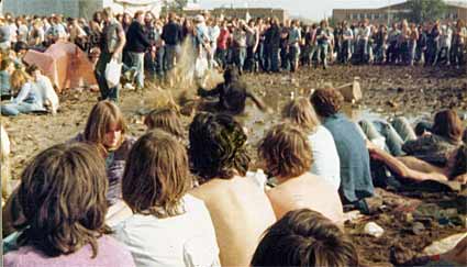 Mud diver, Reading Festival 1977
