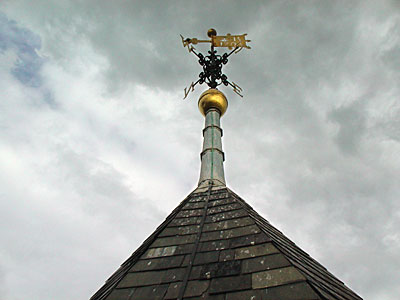 Church spire, St Mary The Virgin, Rye, Sussex, UK