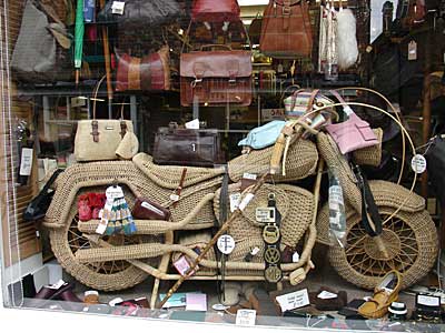 Wicker Motorcycle, Lion St, Rye, Sussex, UK