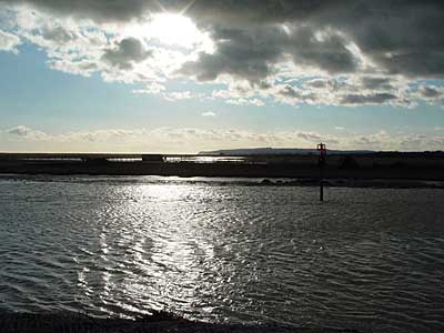 River Rother, Camber Sands, Rye, Sussex, UK