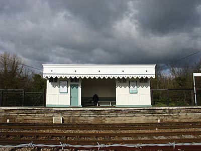 Rye railway station, looking west, Rye, Sussex, UK