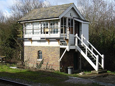 Rye signal box, Rye railway station, Rye, Sussex, UK