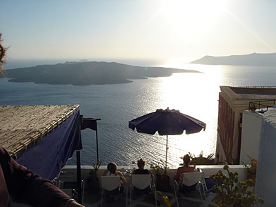 Franco's Bar, Fira, Santorini, Greece, September 2004