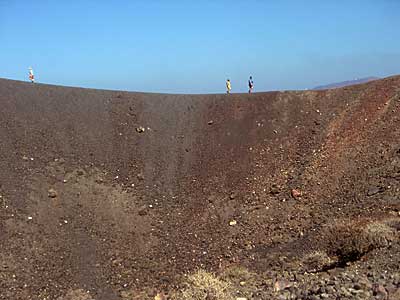 Crater on Nea Kameni, Santorini, Greece, September 2004