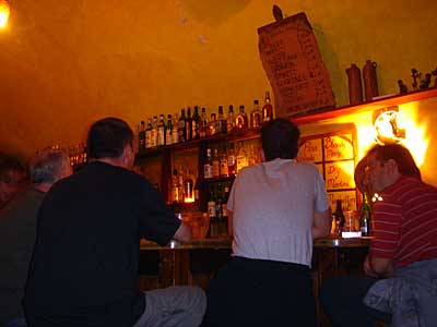 Jazz bar, Fira, Santorini, Greece, September 2004