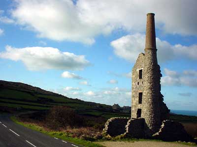 Old tin mine near Carn Galver, Cornwall