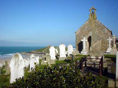 Barnoon Cemetery, looking east, St. Ives, Cornwall