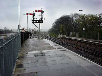 Semaphore signals, St Erth railway station, Cornwall