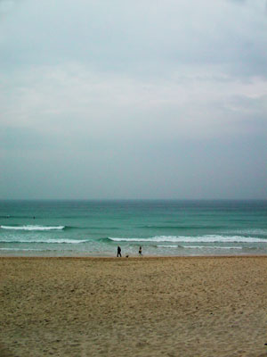 Low tide, Porthmeor Beach, St Ives, Cornwall, March 2003