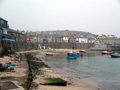 Mousehole harbour, Cornwall, March 2003