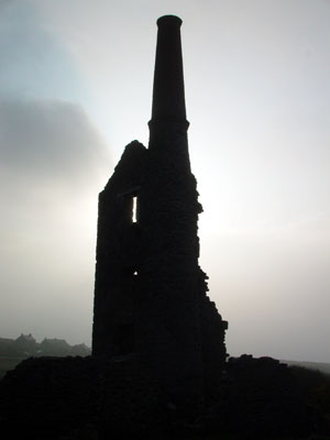 Old tin mine, Carn Galver, Cornwall, March 2003