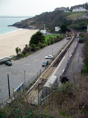 St Ives railway station, Cornwall, March 2003