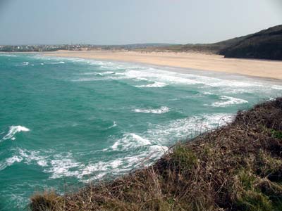 Porth Kidney sands, St Ives Cornwall, March 2003