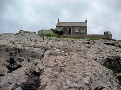 St Nicholas Chapel, St. Ives, St Ives Head, St Ives Cornwall, March 2003