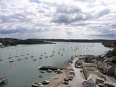 Across the Tamar, on the train to St Ives, Cornwall, April 2004
