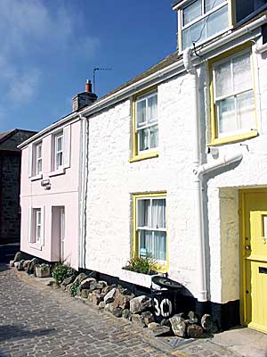 Painted houses, St Ives, Cornwall, April 2004