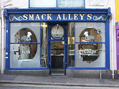 Smack's Alley, Killigrew Street, Falmouth, Cornwall, April 2004